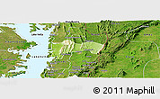 Physical Panoramic Map of Biakoye, satellite outside