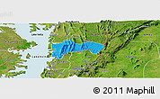 Political Panoramic Map of Biakoye, satellite outside