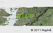 Satellite Panoramic Map of Biakoye, semi-desaturated