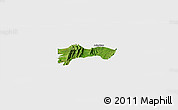 Satellite Panoramic Map of Biakoye, single color outside