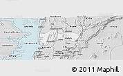Silver Style Panoramic Map of Biakoye