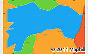 Political Simple Map of Biakoye