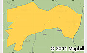 Savanna Style Simple Map of Biakoye