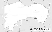 Silver Style Simple Map of Biakoye