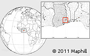 Blank Location Map of Dayi, highlighted country