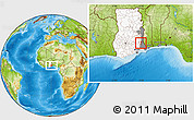Physical Location Map of Dayi, highlighted country, highlighted parent region