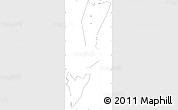 Blank Simple Map of Dayi, cropped outside
