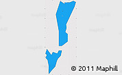 Political Simple Map of Dayi, cropped outside
