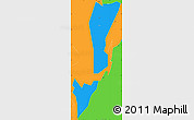Political Simple Map of Dayi