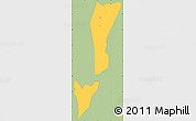 Savanna Style Simple Map of Dayi, single color outside