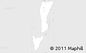 Silver Style Simple Map of Dayi
