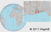 Gray Location Map of Dutasor