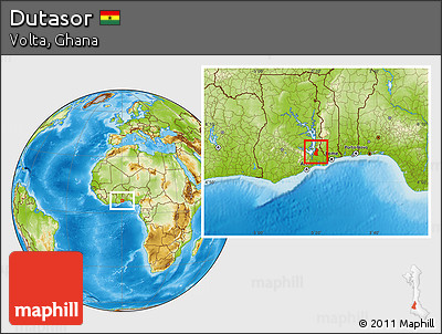 Physical Location Map of Dutasor