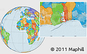 Political Location Map of Dutasor, highlighted parent region