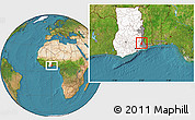 Satellite Location Map of Dutasor, highlighted country, highlighted parent region