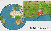 Satellite Location Map of Dutasor, highlighted parent region, within the entire country