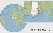 Savanna Style Location Map of Dutasor, highlighted country, highlighted parent region, hill shading
