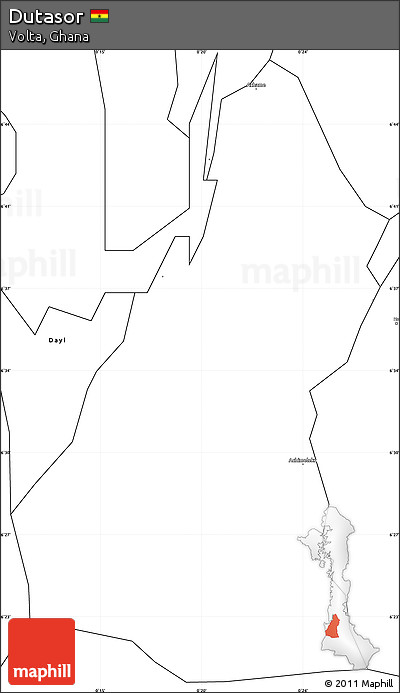 Blank Simple Map of Dutasor