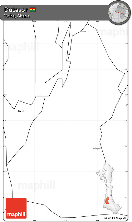 Blank Simple Map of Dutasor