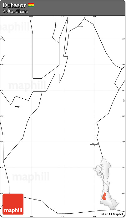 Blank Simple Map of Dutasor