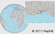 Gray Location Map of Dzoze, highlighted parent region