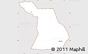 Classic Style Simple Map of Dzoze, cropped outside