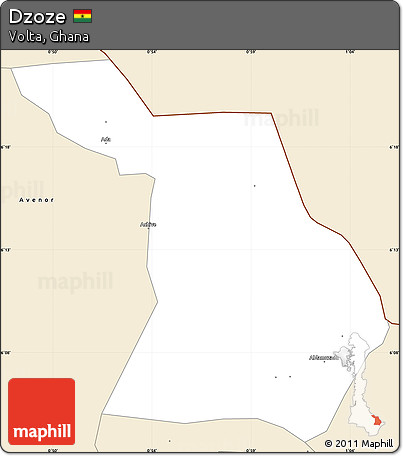 Classic Style Simple Map of Dzoze