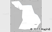 Gray Simple Map of Dzoze, single color outside