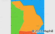 Political Simple Map of Dzoze