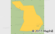 Savanna Style Simple Map of Dzoze, single color outside