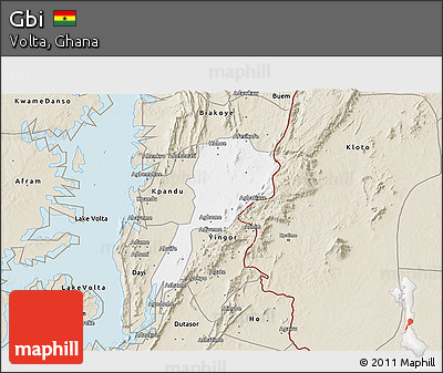 Classic Style 3D Map of Gbi
