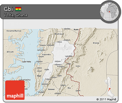 Classic Style 3D Map of Gbi