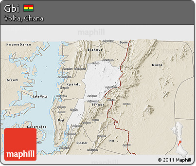 Classic Style 3D Map of Gbi