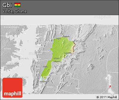 Physical 3D Map of Gbi, lighten, desaturated