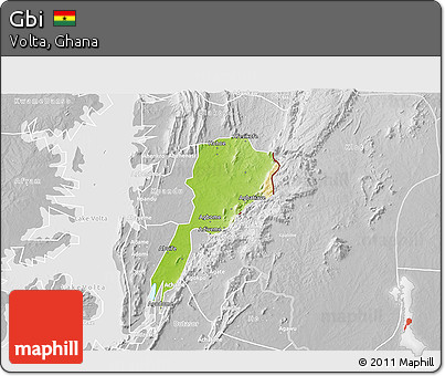 Physical 3D Map of Gbi, lighten, desaturated