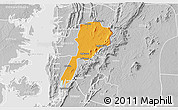 Political 3D Map of Gbi, lighten, desaturated