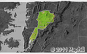 Satellite 3D Map of Gbi, darken, desaturated