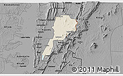 Shaded Relief 3D Map of Gbi, darken, desaturated