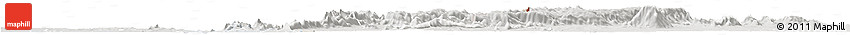Shaded Relief Horizon Map of Gbi, lighten, semi-desaturated