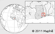 Blank Location Map of Gbi, highlighted country, within the entire country