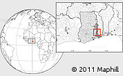 Blank Location Map of Gbi, highlighted country, highlighted parent region, within the entire country