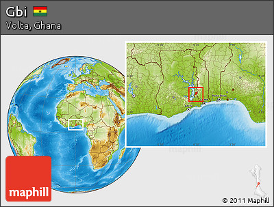 Physical Location Map of Gbi