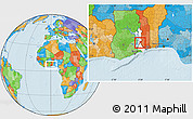 Political Location Map of Gbi, highlighted parent region