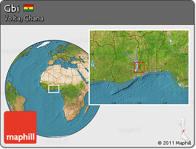 Satellite Location Map of Gbi