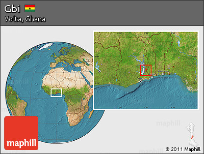 Satellite Location Map of Gbi