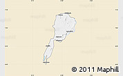 Classic Style Map of Gbi, single color outside