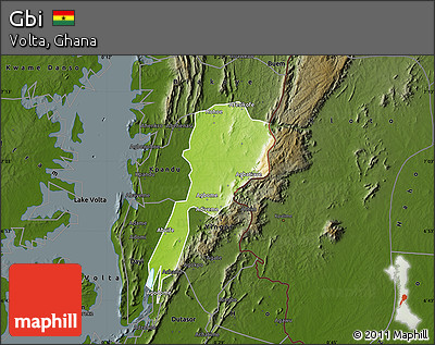 Physical Map of Gbi, darken