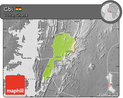 Physical Map of Gbi, desaturated