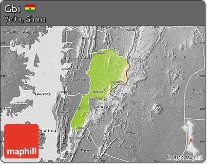 Physical Map of Gbi, desaturated