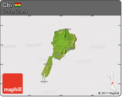 Satellite Map of Gbi, cropped outside